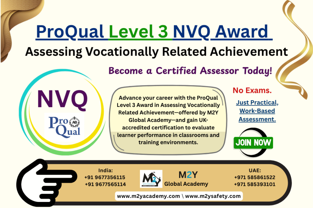 ProQual Level 3 Award in Assessing Vocationally Related Achievement