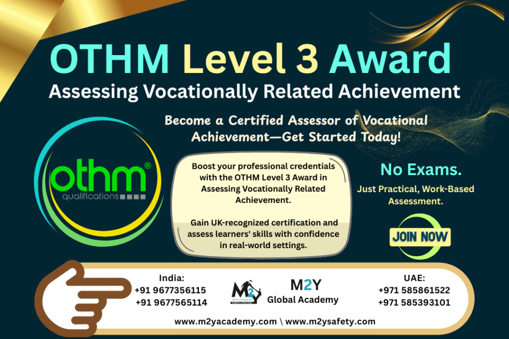 OTHM Level 3 Award in Assessing Vocationally Related Achievement